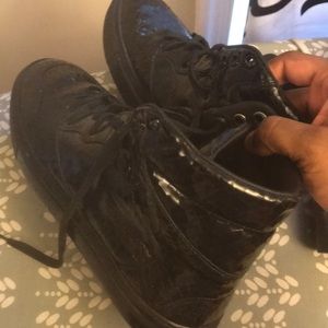 Black crocodile Balenciagas sneakers